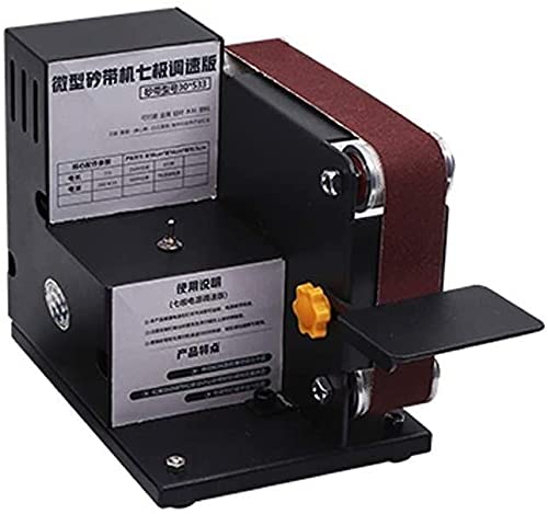 Electric Belt Sander with Saw Blade - DIY Polishing & Grinding Machine for Sharpening Blades, Fixed Angle Bench Sander | Perfect for Woodworking, Metalworking & Knife Sharpening Projects