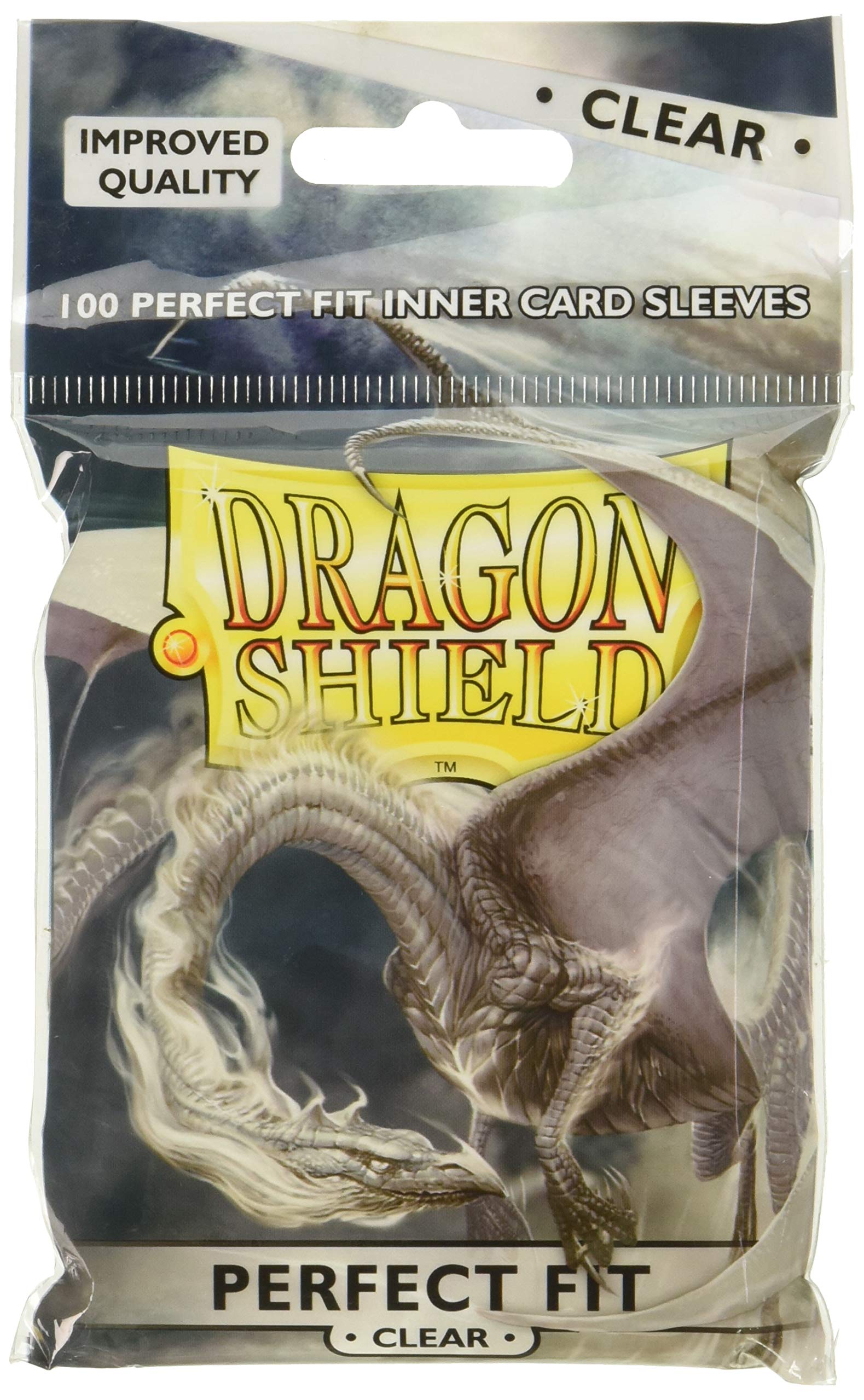 Dragon Shield Standard Size Card Sleeves - 100 Pack, Purple, Clear (63x88mm) | Perfect for MTG, Yu-Gi-Oh!, Pokemon & Collectible Card Games Protection