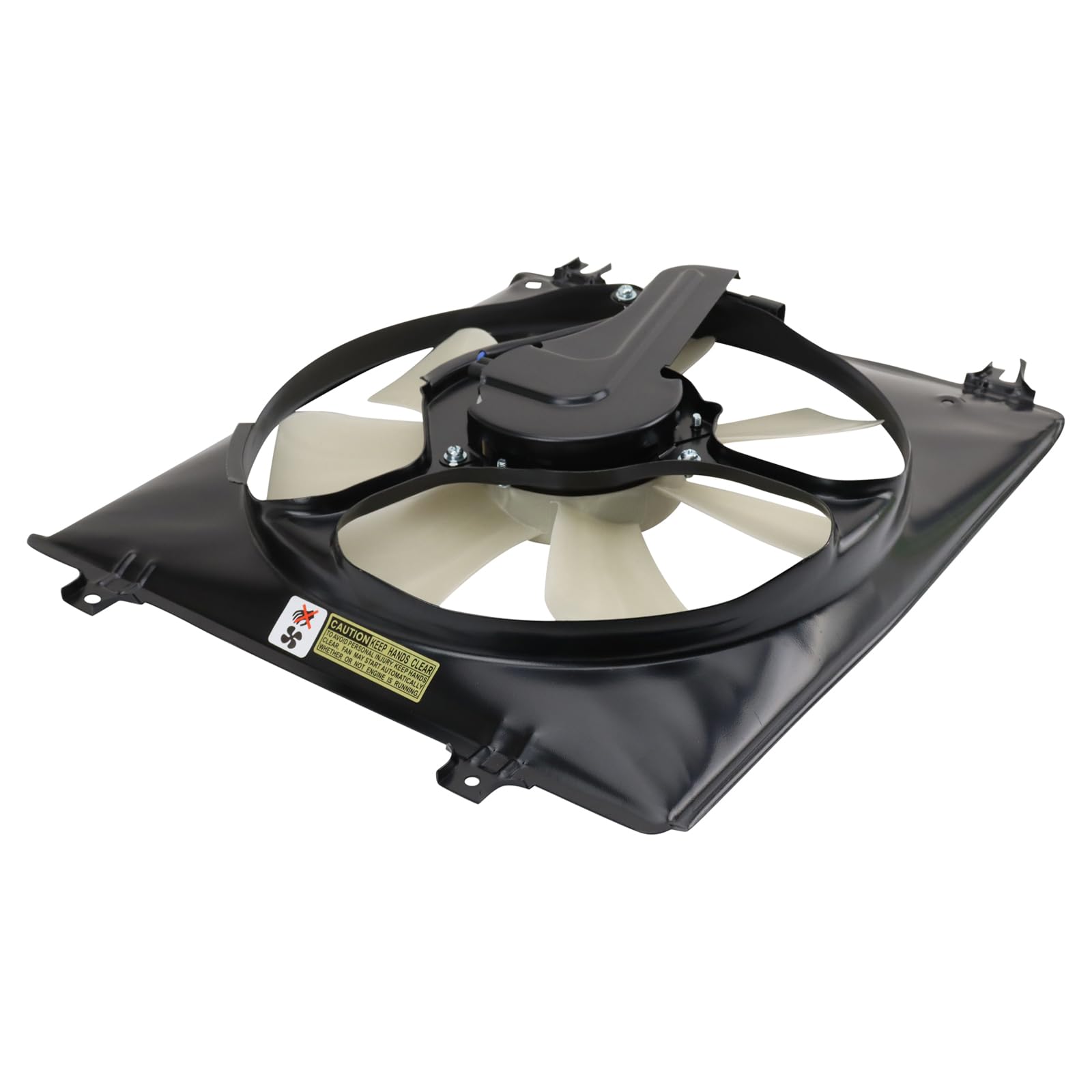TRQ A/C Condenser Cooling Fan Assembly Compatible with 2009-2012 Acura TL - Replacement for AC3020100 - Perfect for Summer Driving & AC System Repair