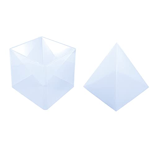 Premium Large Pyramid Resin Mold Set - Crystal Clear Silicone Molds for Epoxy Casting, Jewelry Making & DIY Crafts (Perfect for Home Decor, Spiritual Healing & Unique Gift Creation)