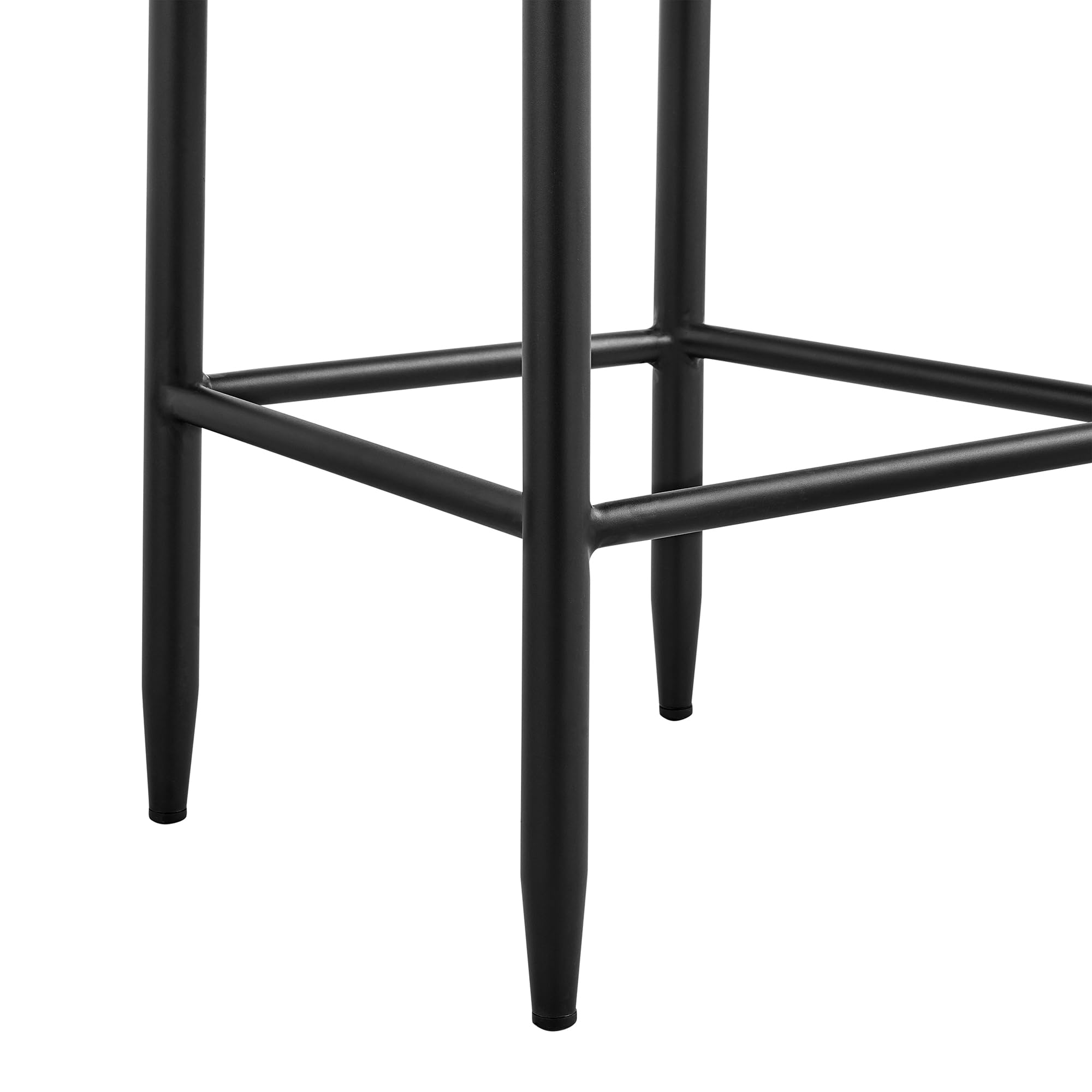 Armen Living Alegria Outdoor Patio Counter Height Bar Stool - Aluminum Frame with Grey Rope & Cushions - Perfect for Backyard, Deck, and Poolside Dining
