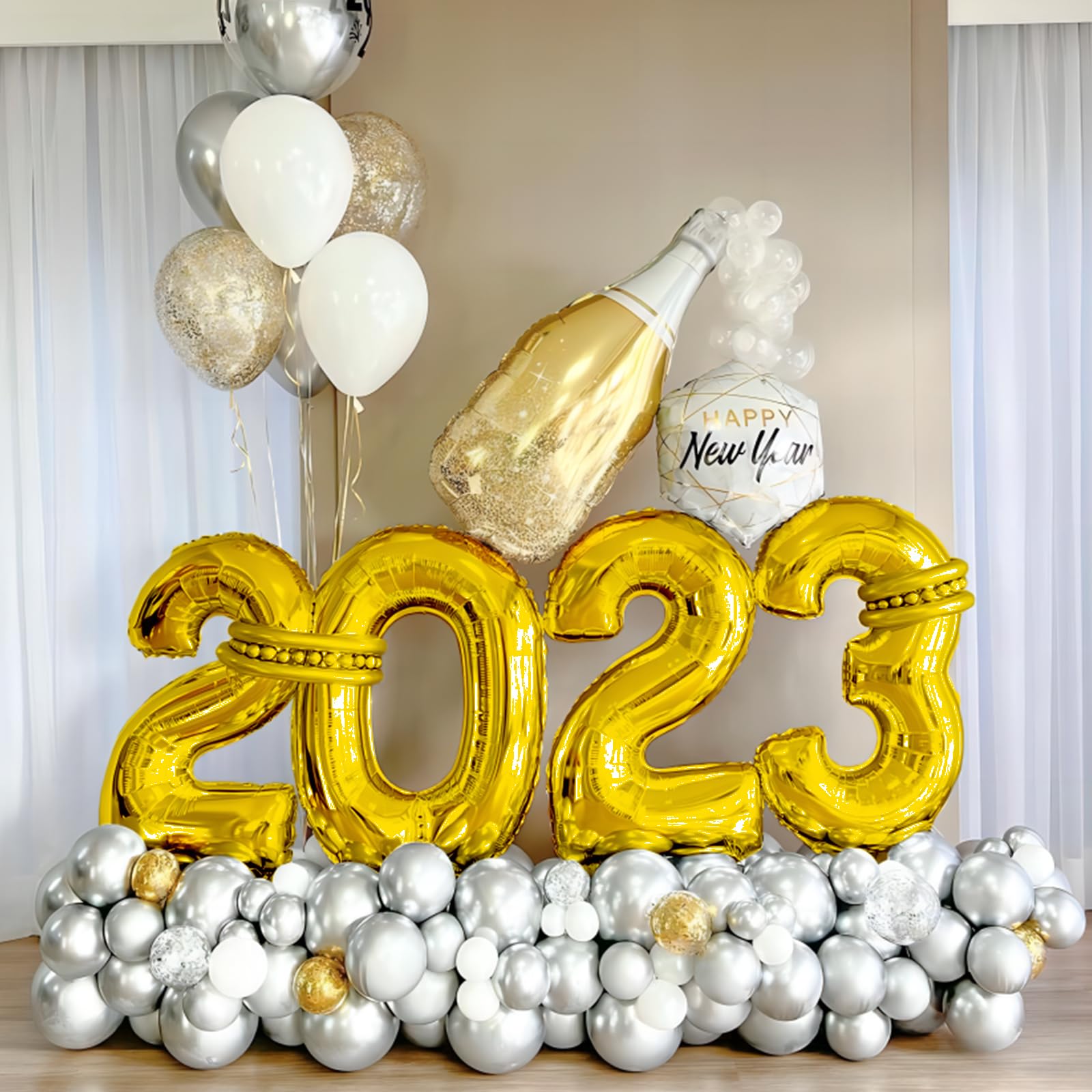 40 Inch Gold Number 2 Balloons - Helium Mylar Foil Balloons for Birthday Party Decorations, 2nd Birthday, Anniversary & Special Events - Perfect for Kids Parties, Baby Showers & Photo Backdrops