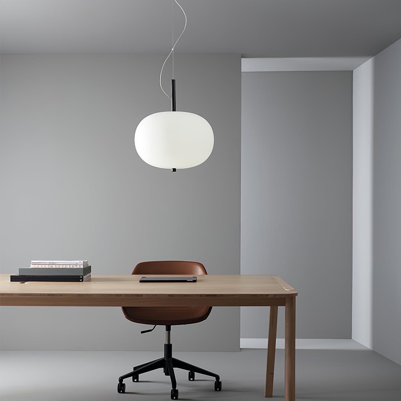 Ilargi Pendant Light - Modern Moon-Shaped Hanging Light Fixture for Dining Room, Kitchen Island, Bedroom & Living Room Decor