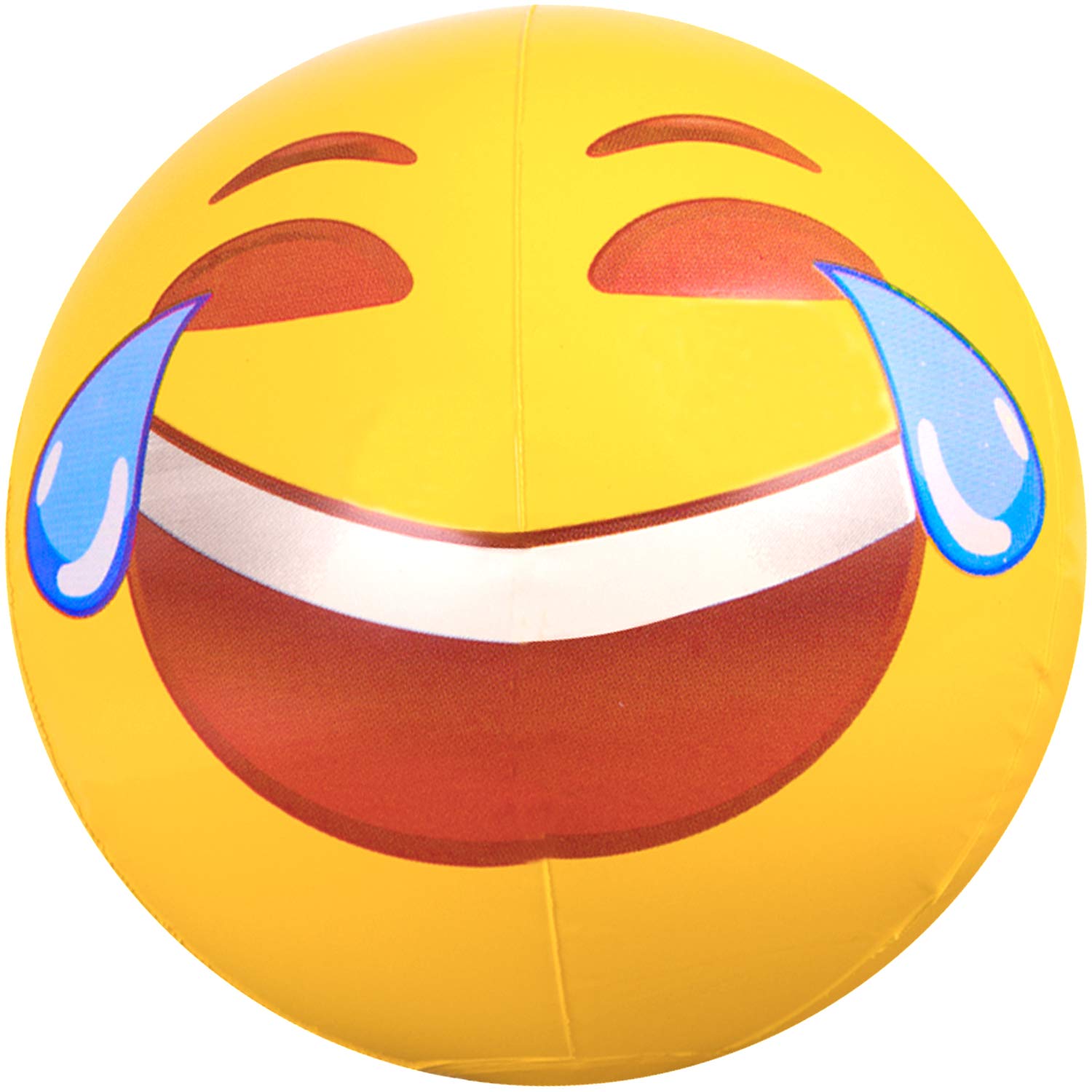 18 Inch Inflatable Coconut Float Emoji Beach Balls - Summer Pool Party Supplies, Beach Games & Swimming Pool Toys for Kids Adults, Perfect for Backyard Parties, Beach Trips and Water Activities