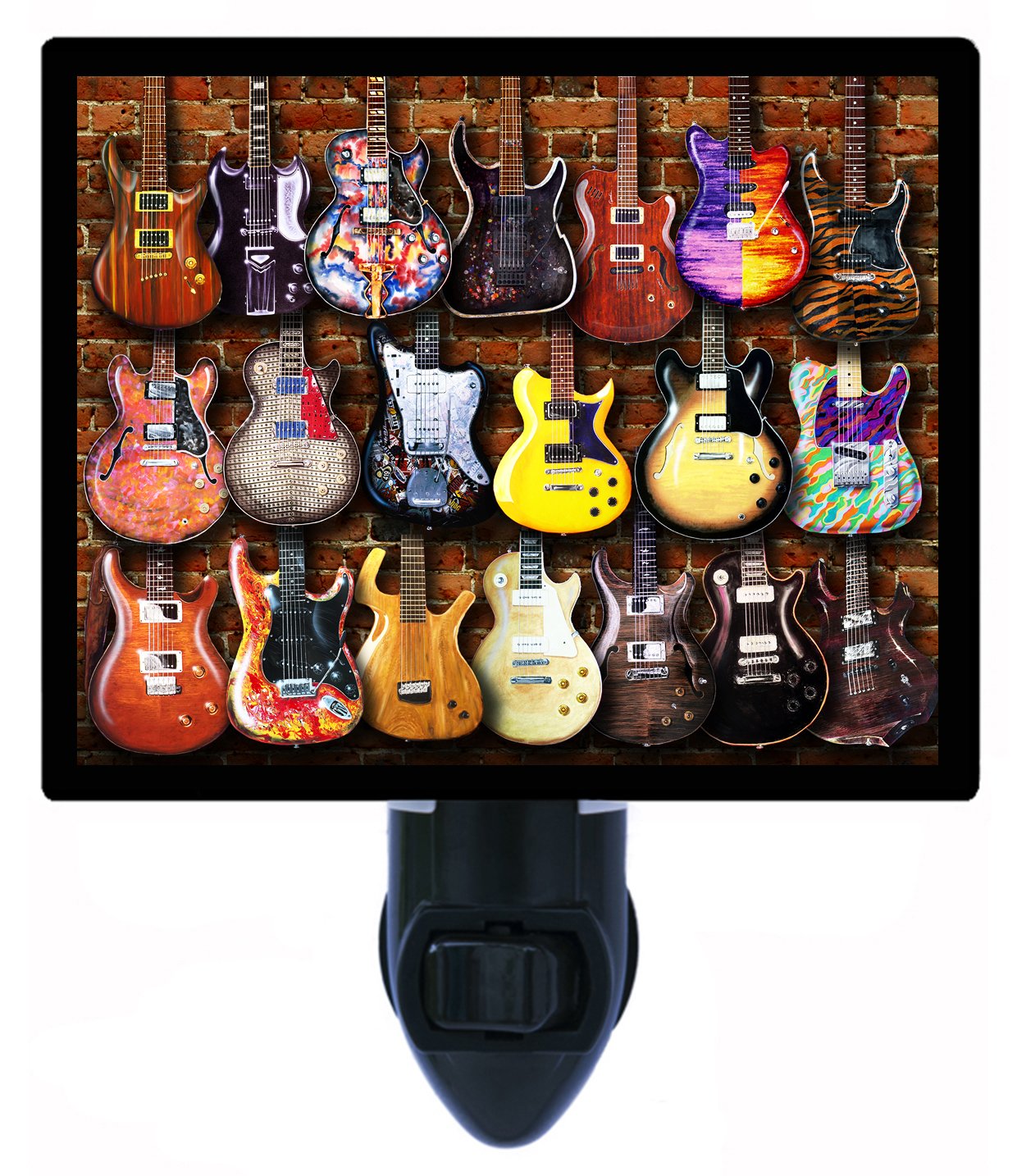 Electric Guitar LED Night Light - Music Themed Bedroom Decor for Kids & Adults - Perfect for Bedrooms, Nurseries, and Music Studios