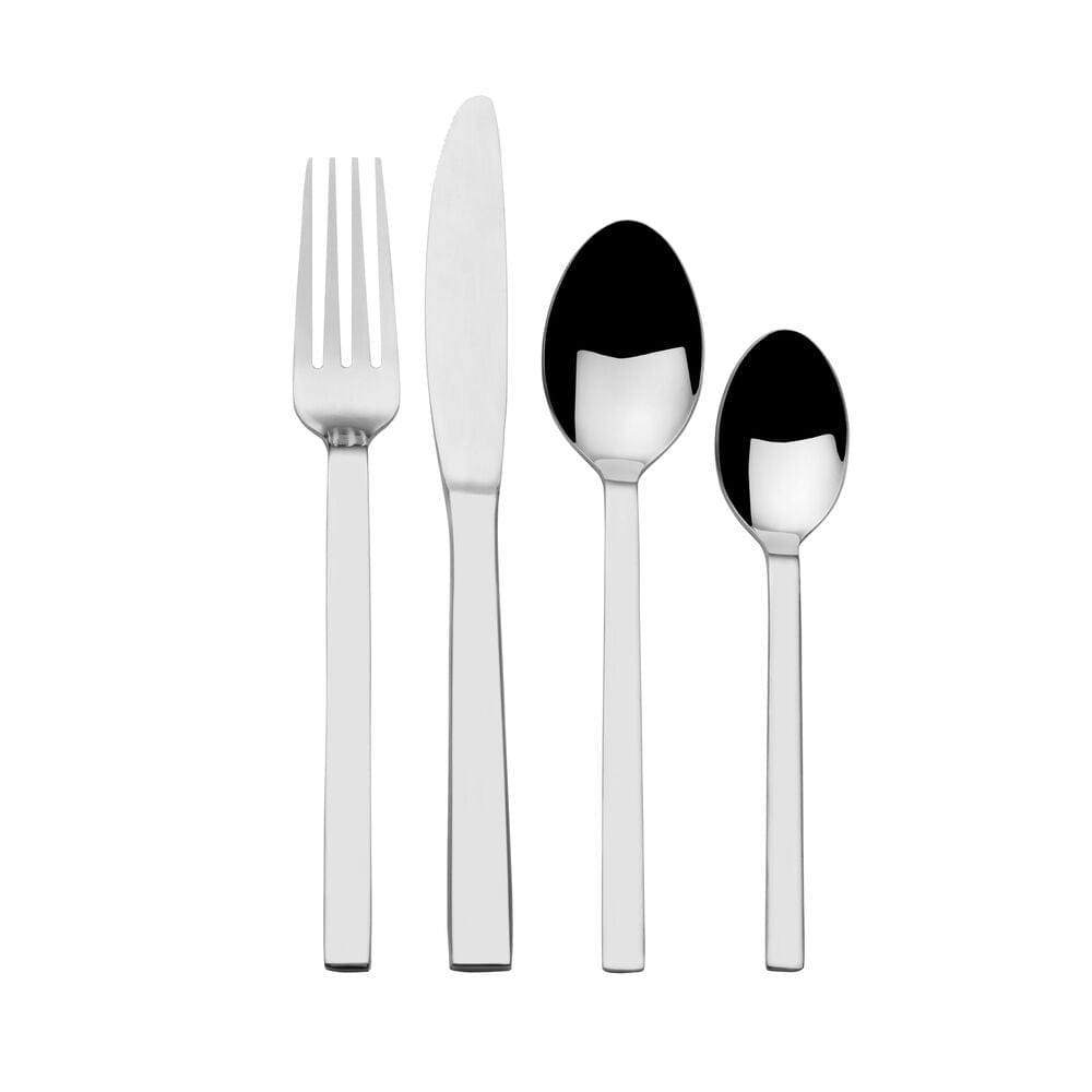 Graciela 16-Piece Stainless Steel Flatware Set - Service for 4 - Elegant Dinnerware Cutlery Set for Everyday Use & Formal Dining - Perfect for Restaurants, Weddings & Dinner Parties
