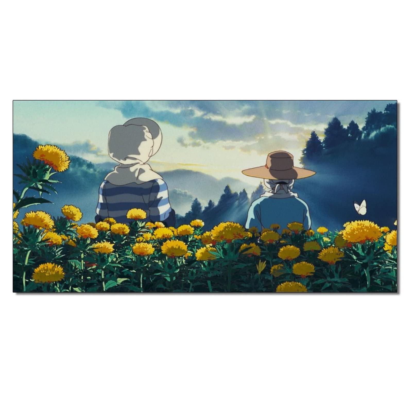 Only Yesterday 1991 Anime Movie Poster - Romantic Drama Wall Art Canvas Print (24x48 inches, 60x120cm) for Living Room & Bedroom Decor - Perfect for Anime Fans & Movie Lovers