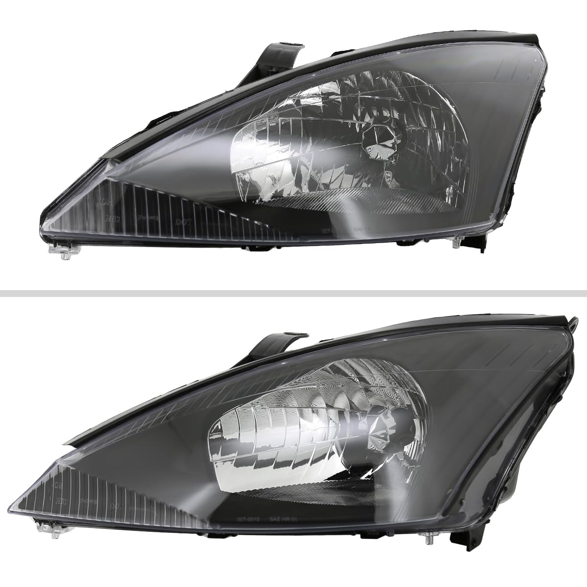 Replacement Black Clear Headlights for 00-04 Models - High Performance Driving Headlamps for Night Visibility & Style Upgrade | Perfect for Off-Road, Daily Commute & Car Restoration Projects