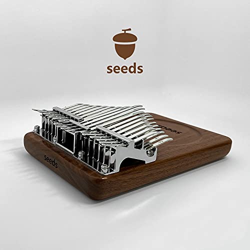 34 Key Chromatic Kalimba Thumb Piano - C-Tuned Double Layer Flat Board Musical Instrument | Perfect Gift for Musicians & Beginners | Ideal for Meditation, Music Therapy & Home Decor