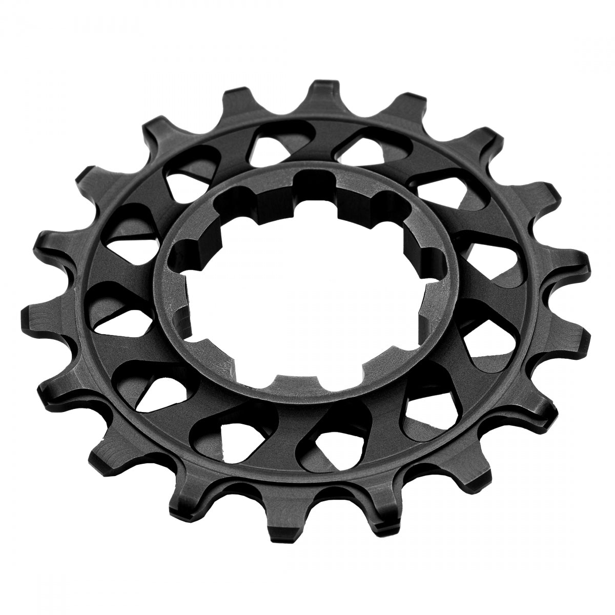 absoluteBLACK Single Speed Cog HG Spline 16T Black - Durable Bike Sprocket for Urban Commuting & Fixed Gear Bicycles