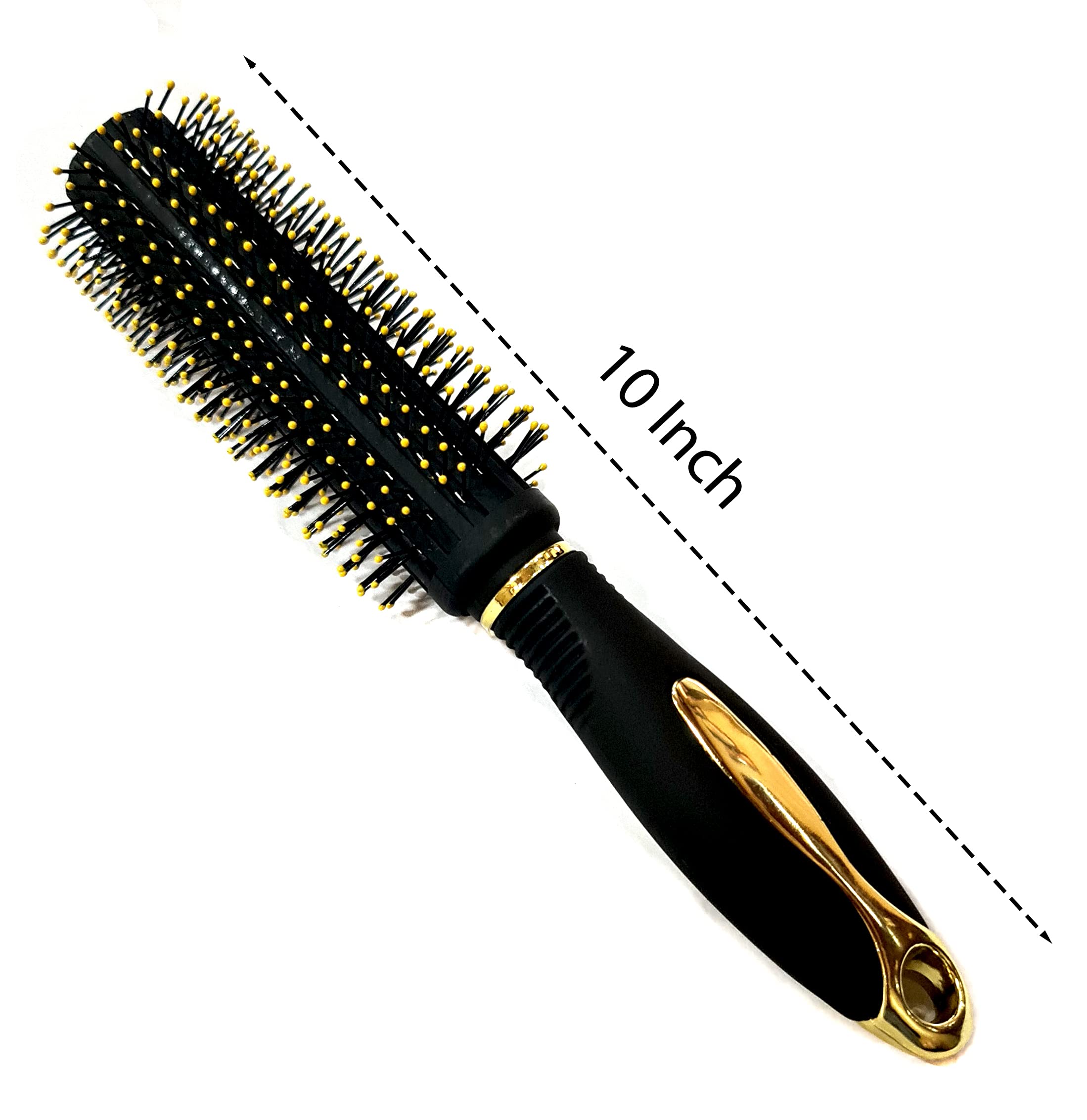 Professional Round Brush for Blow Drying Hair - Styling, Curling & Straightening Hair Brush with Round Barrel - Perfect for Salon, Home Use & Travel Hair Styling