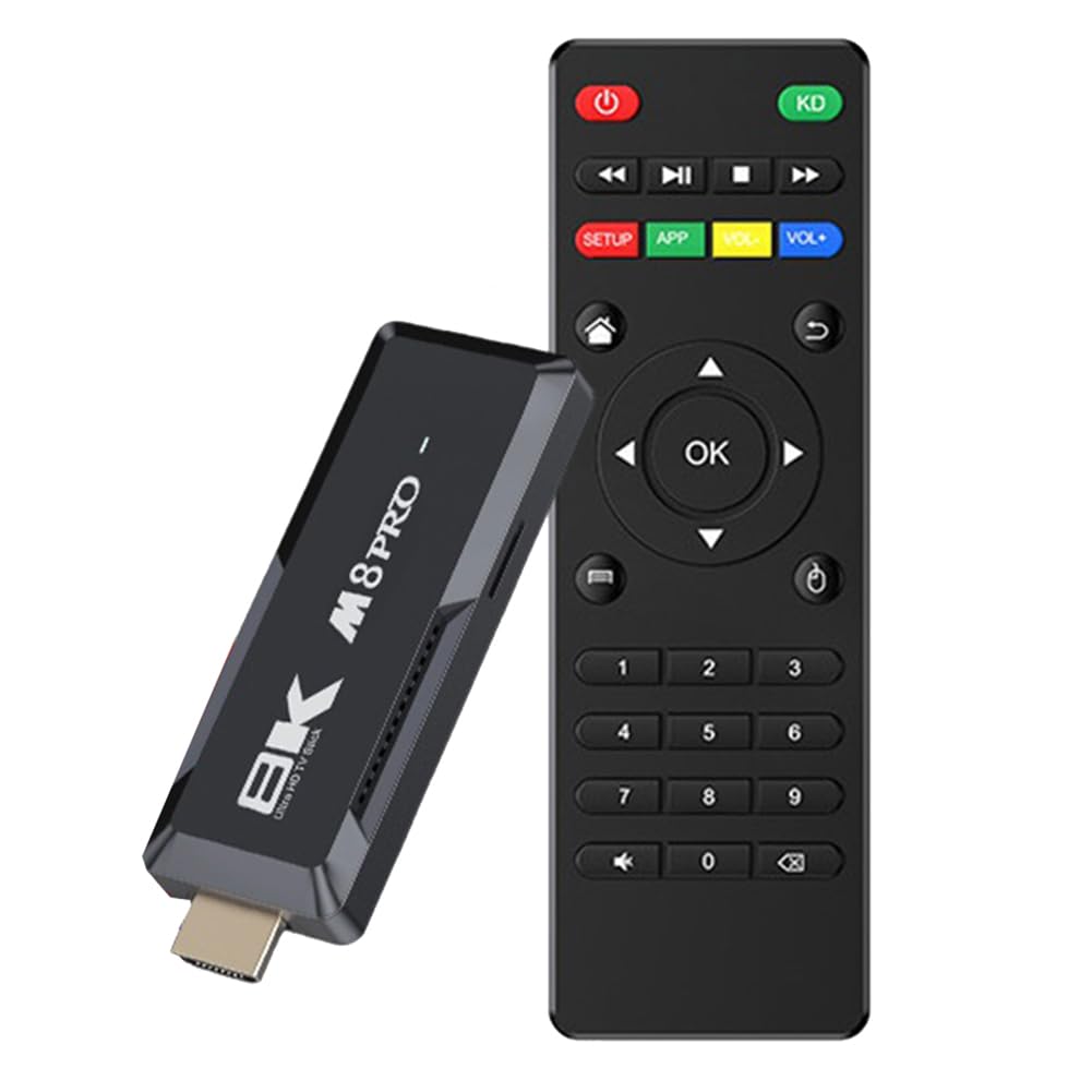 Hikgins M8 PRO Android TV Box 1GB RAM 8GB Storage, Allwinner H313 Quad-Core, Android 12.1 OS, Dual Band 2.4G+5G WiFi - Streaming Media Player for Netflix, YouTube, Kodi & Home Entertainment