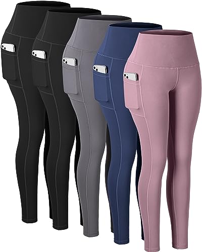 5 Packs -2black/Gray/Navy/Lilac Pink