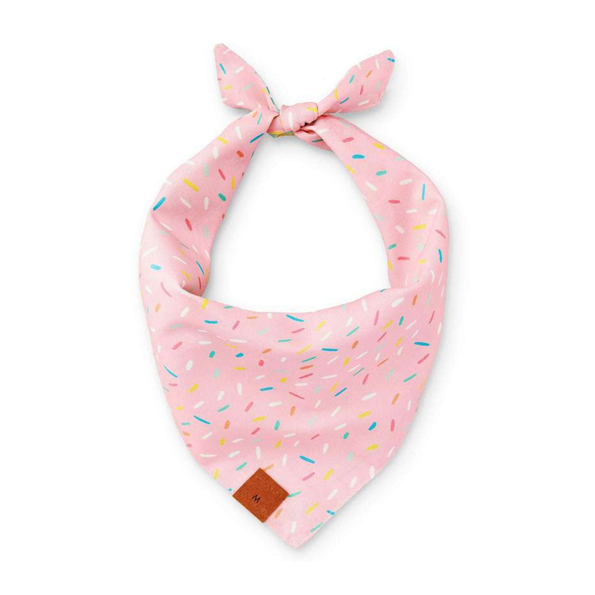 Foggy Dog Yay! Birthday Bandana Pink - Cute Pet Bandana for Dogs, Birthday Party Accessory, Fun Celebration Outfit for Puppies