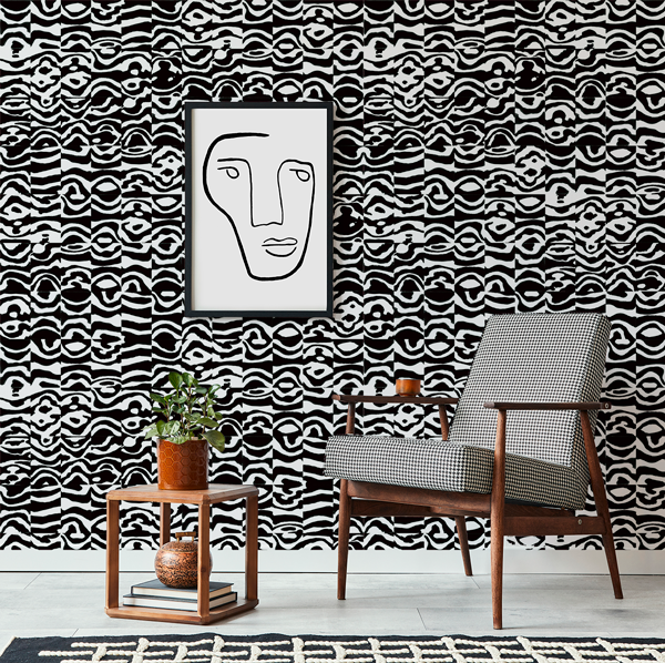 Echo Tower Raven Wallpaper - Gothic Dark Aesthetic Peel and Stick Wallpaper for Bedroom, Living Room & Office Decor