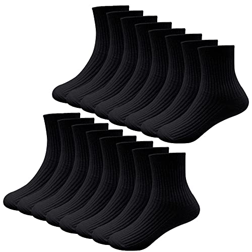 Black 8 Pairs Middle Length