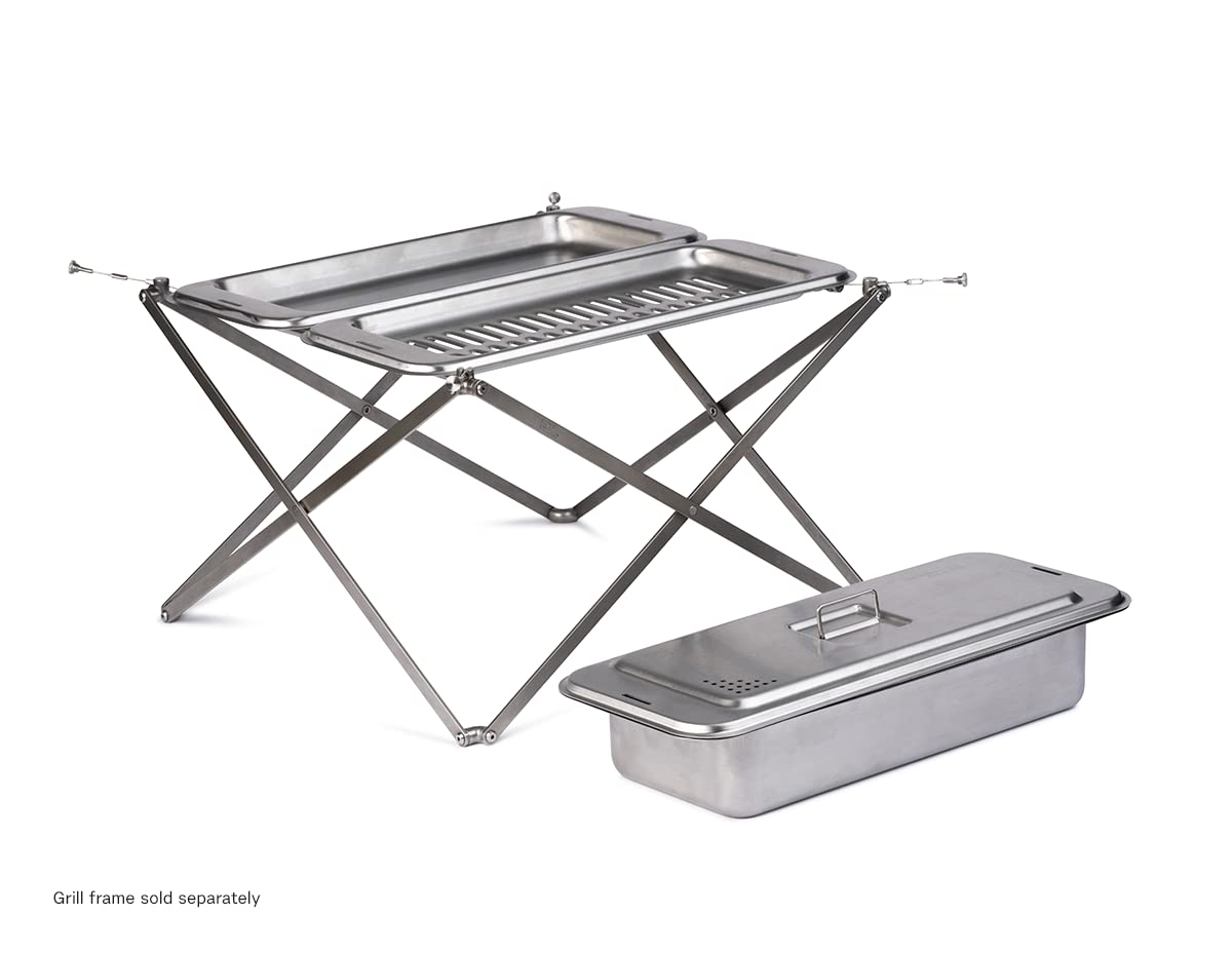 Wolf Grizzly Camp Cook Set - Premium Stainless Steel Open Fire Cookware for Camping, Backpacking & Outdoor Adventures | Durable Campfire Cooking Gear for Hiking, Picnics & Survival Trips