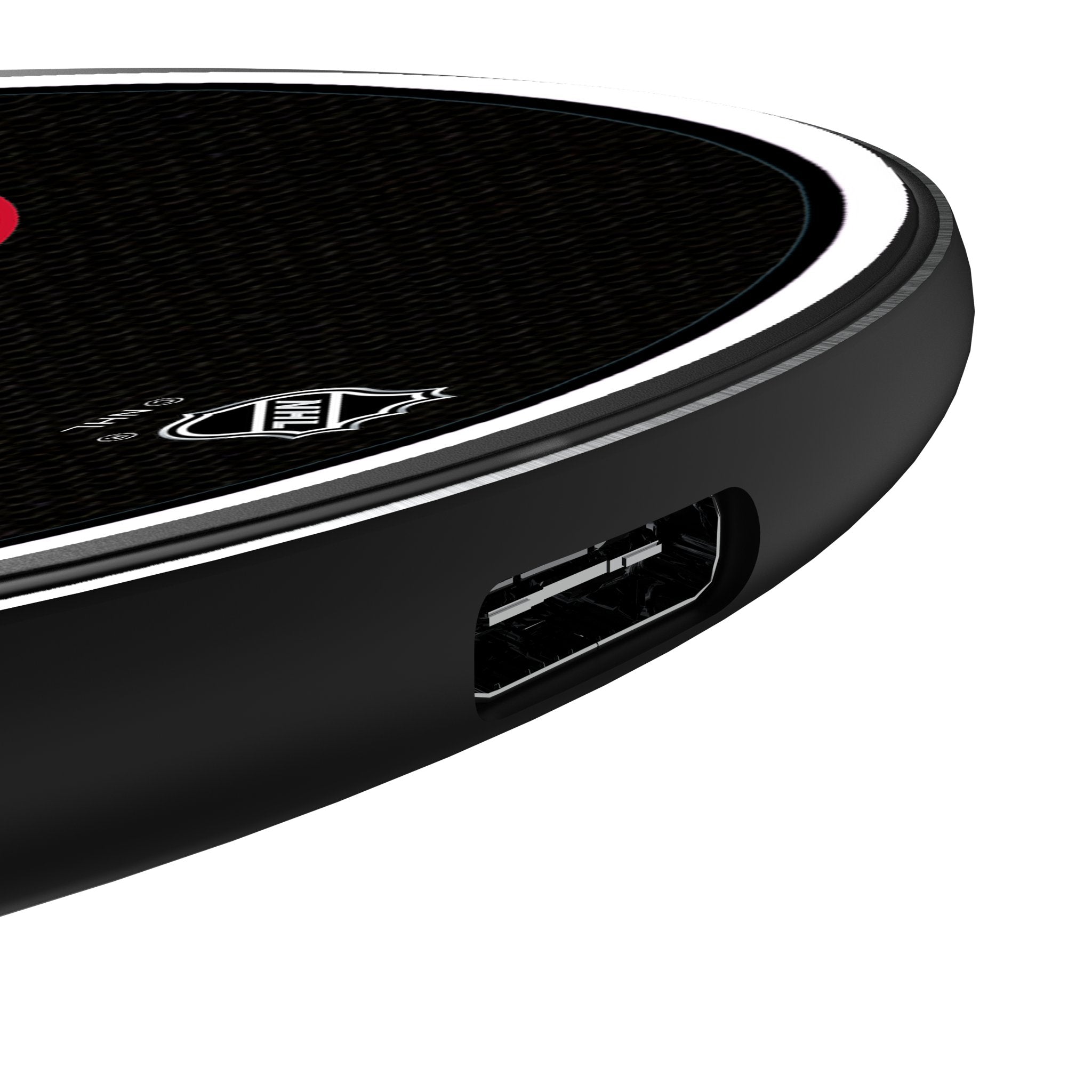 Detroit Red Wings Stripe 15W Fast Wireless Charger for iPhone & Samsung - Perfect for Home, Office & Car Use