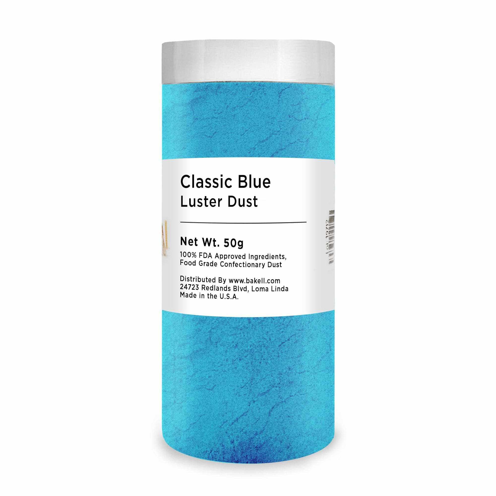 Premium Edible Classic Blue Luster Dust for Cake Decorating - 1lb Bulk Size | Perfect for Wedding Cakes, Cupcakes & Dessert Decorations