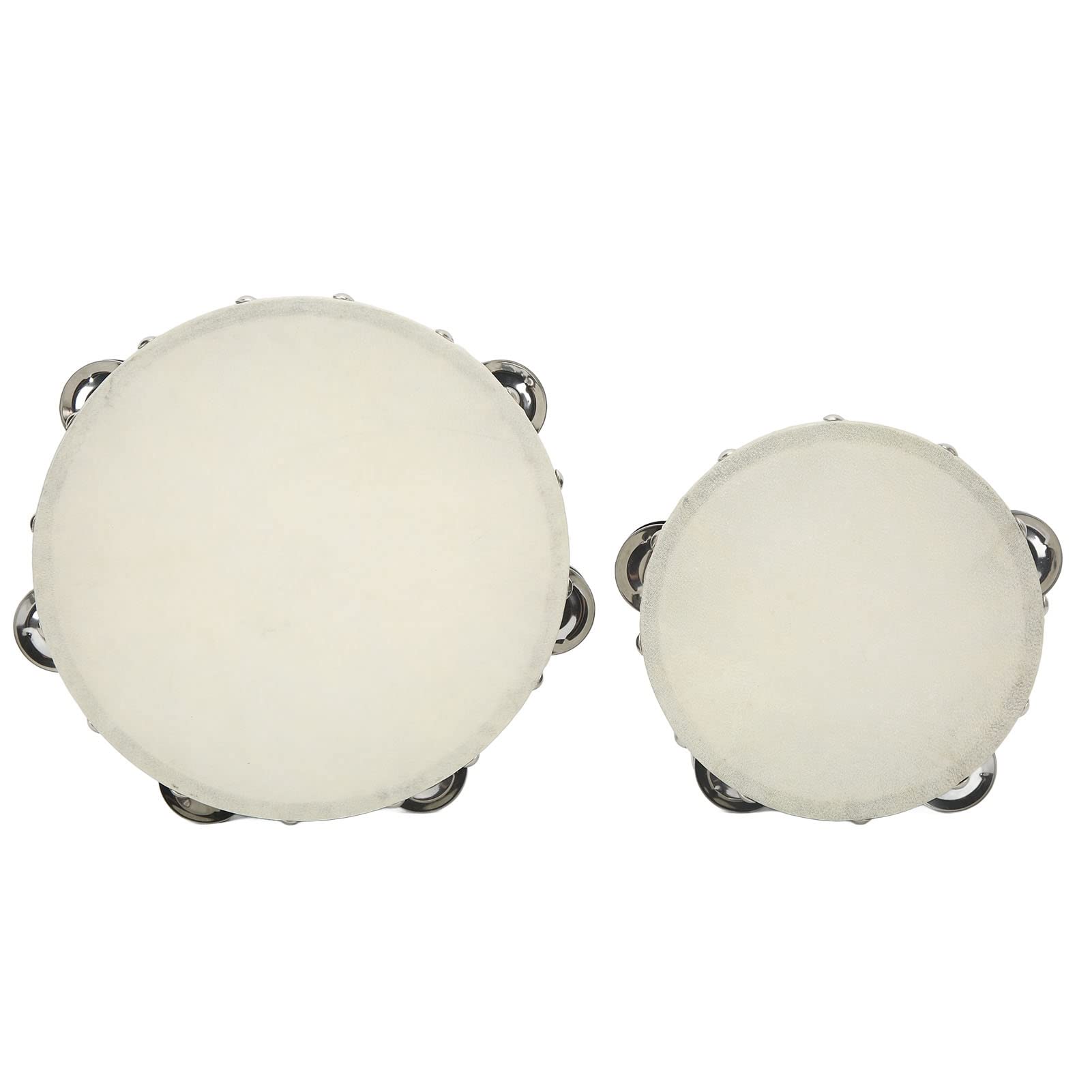 Raguso Wooden Frame Tambourine & Hand Drum Set - Perfect for Outdoor Music, Camping, and Live Performances