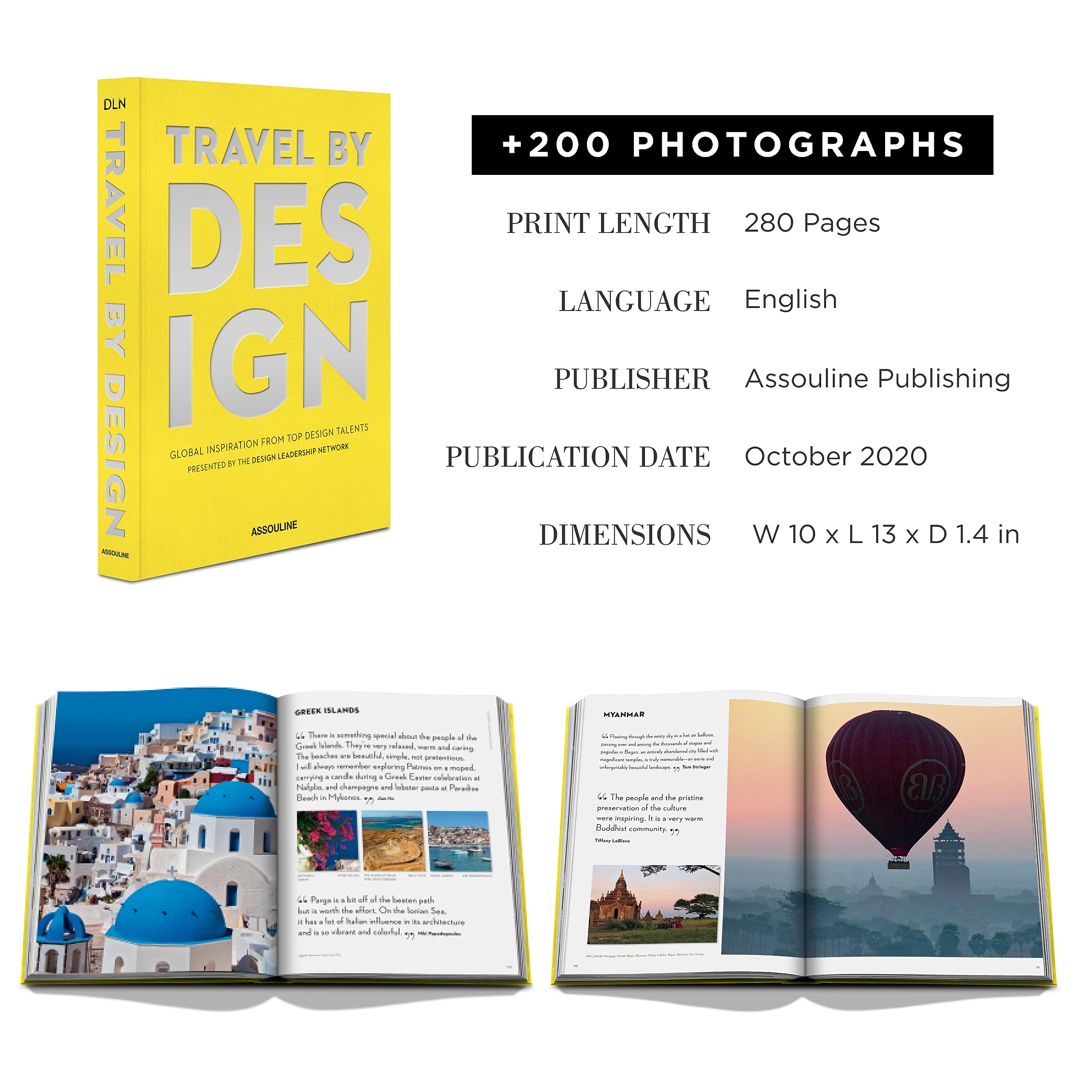 Travel by Design - Luxury Assouline Coffee Table Book for Home Decor & Travel Inspiration | Perfect for Living Rooms, Offices & Gifts
