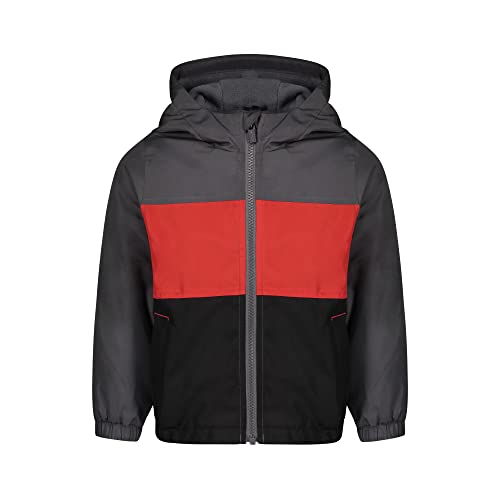 Dark Grey Red Black