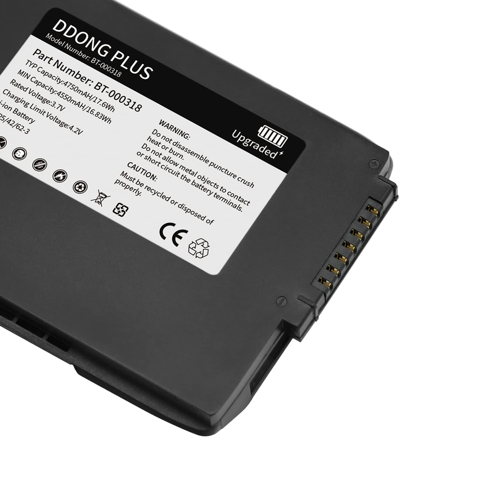 10PCS BT-000318 High Capacity Replacement Battery for Motorola Symbol Zebra TC75 Barcode Scanners - Compatible with TC75EK/TC75AH/TC75GK/TC77HL/TC75FK/TC70X/TC720L/TC75BH Models (82-171249-01, BTRY-TC7X-46MA2) - Perfect for Warehouse, Retail & Logistics Scanning Operations