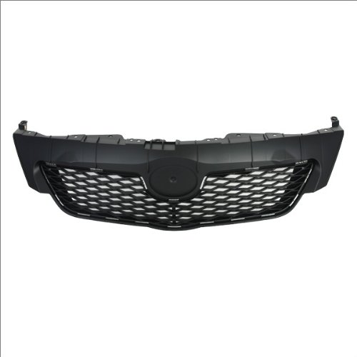 CarPartsDepot New Front Black Mesh Grille Grill for 2009-2010 Toyota Corolla Base CE LE S XLE XRS - TO1200304 5311102450 Replacement - Perfect for Car Upgrades & Customization