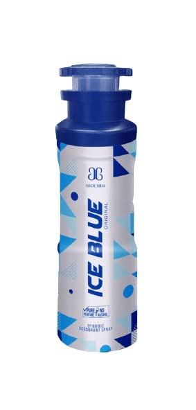 Long Lasting Deodorant Body Spray - No Gas Pure Perfume (200ml, Ice Blue) | Fresh All Day for Men & Women | Gym, Office & Outdoor Use