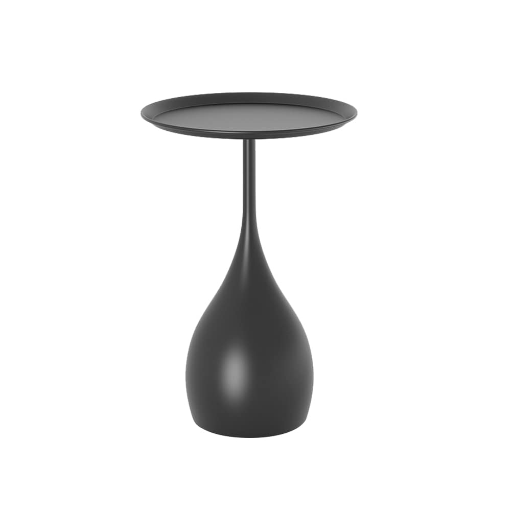 BOOMLATU Modern Metal Round Side Table - 15.7