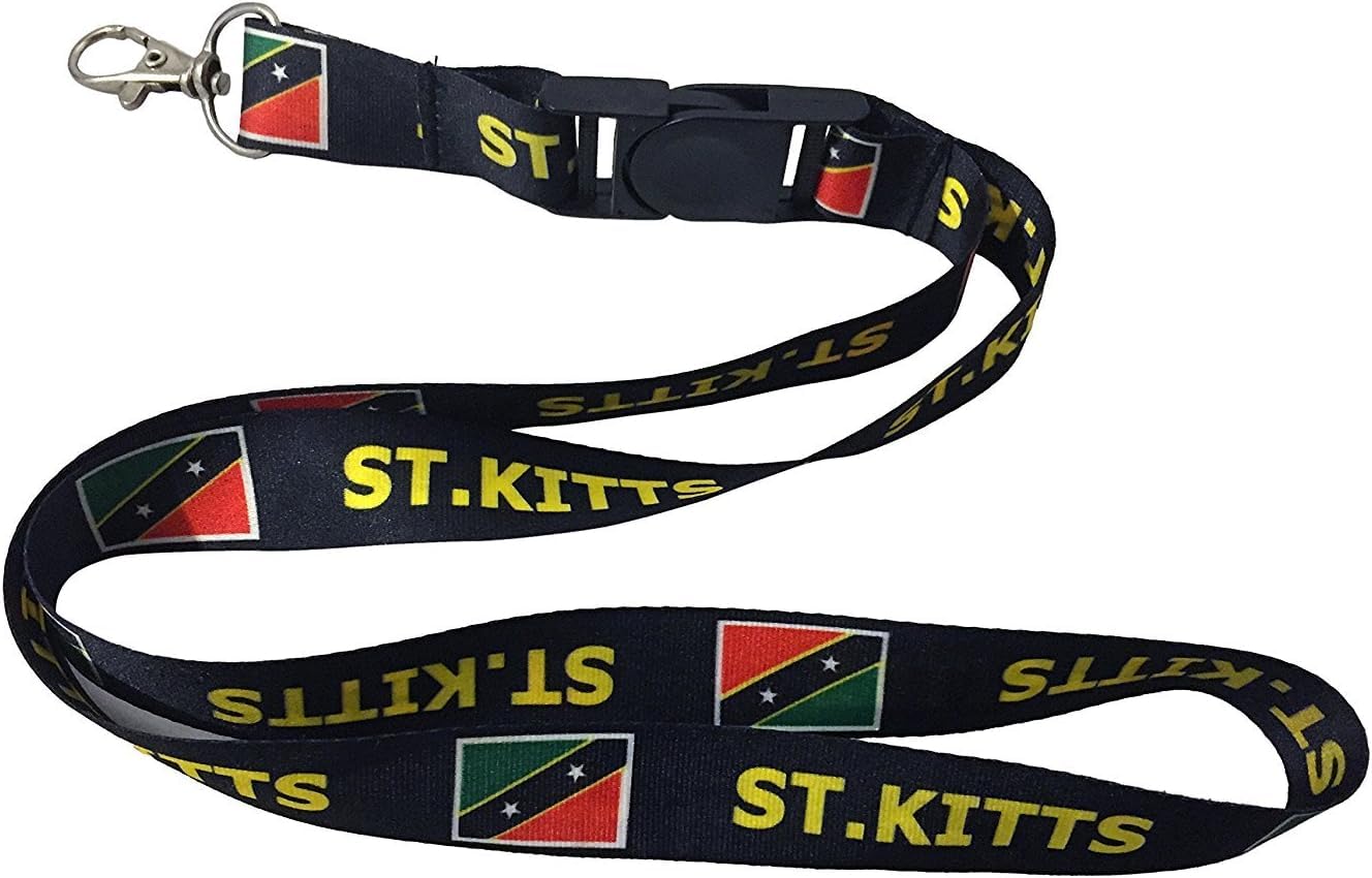 Premium Lanyard Neck Strap with Keychain & Badge Holder - 3-Pack (USA Flag Design) for ID Cards, Keys, Work Badges, School Events & Trade Shows