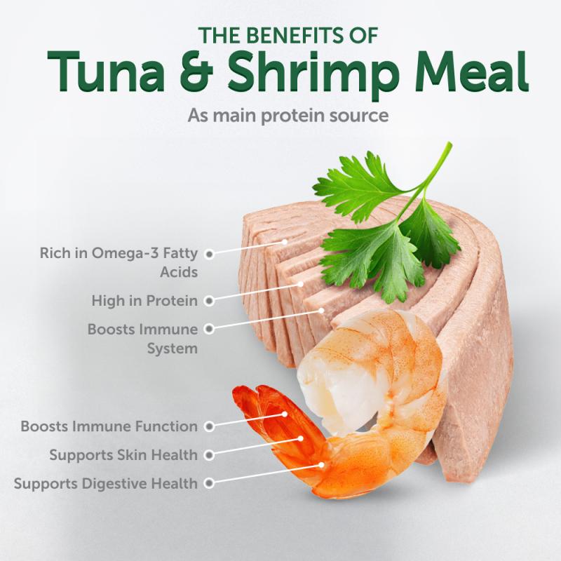 Premium Adult Cat Wet Food with Tuna & Shrimp - Grain-Free, High Protein Formula for All Breeds - 24 Pack (12oz Cans) - Perfect for Picky Eaters & Senior Cats