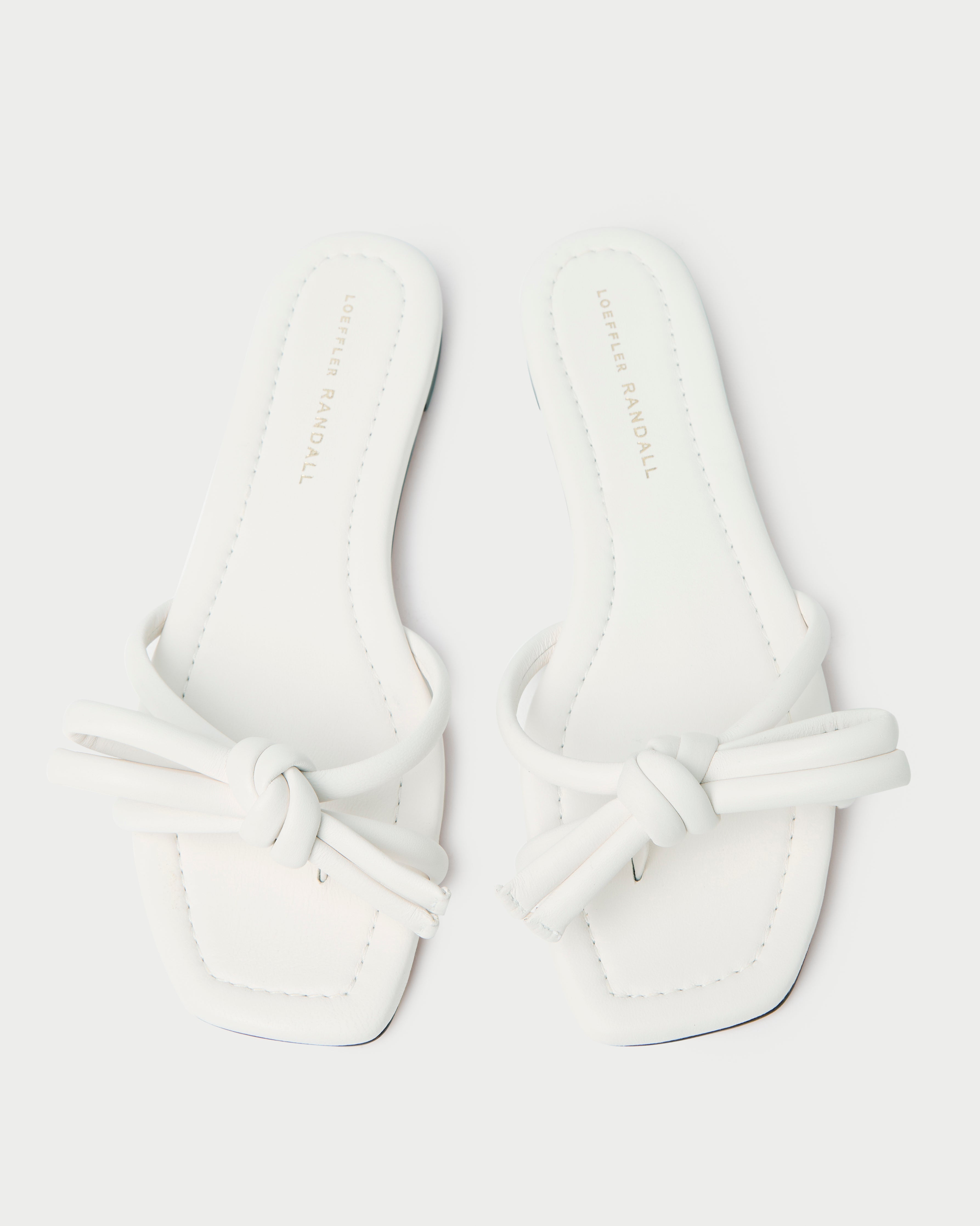 Hadley White Bow Sandal - Women's Comfortable Summer Sandals with Adjustable Straps | Perfect for Beach, Wedding & Casual Outings
