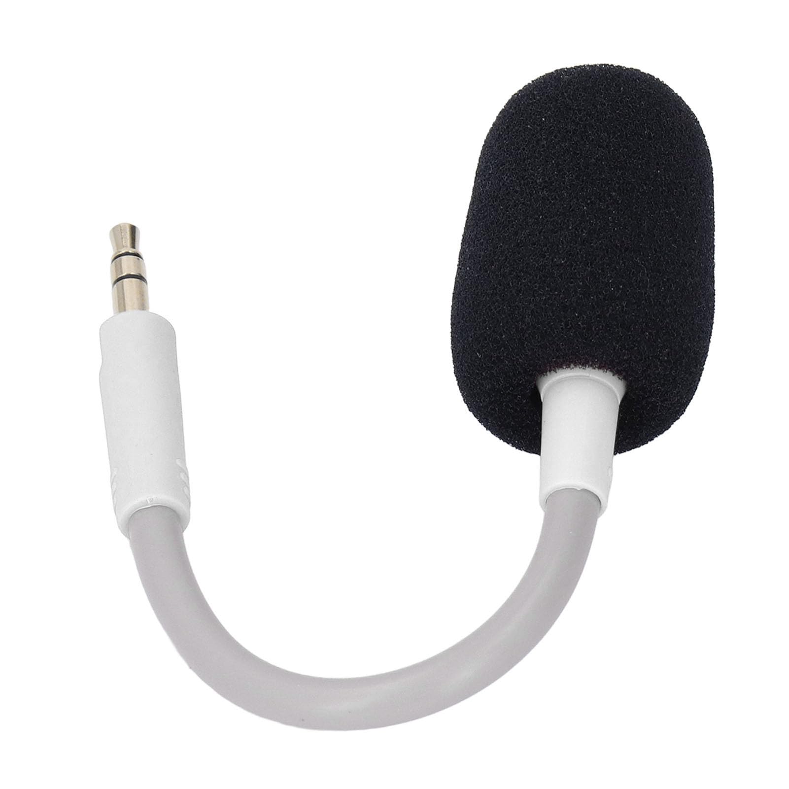 Barracuda X Gaming Headset Replacement Mic - Detachable 3.5mm Boom Microphone with Foam Cover (White) for Clear Voice Chat in PC, PS4, PS5, Xbox Gaming Sessions