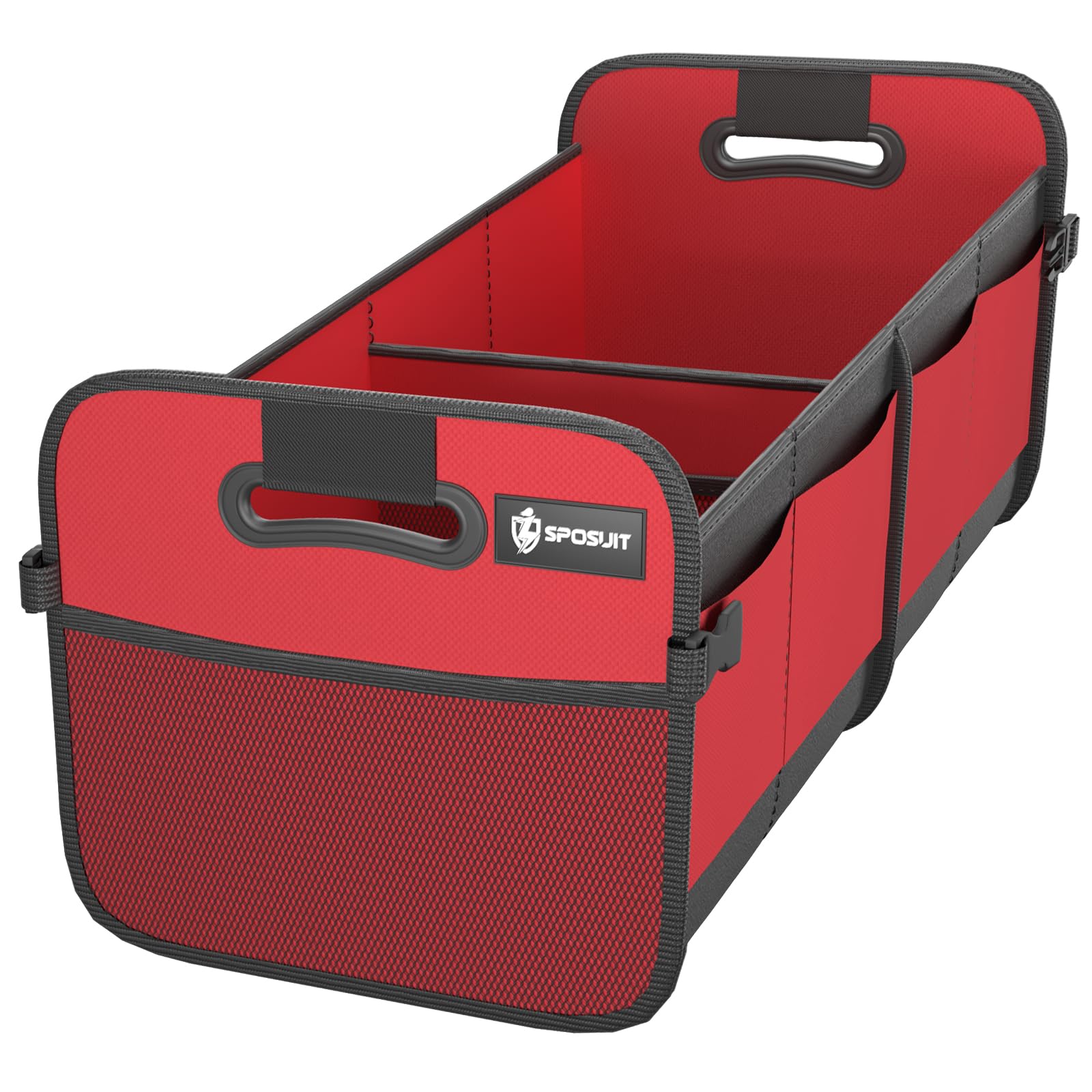 70L Collapsible Car Trunk Organizer with 11 Pockets & Reinforced Handles - SUV Storage Organizer for Groceries, Cargo & Travel Essentials | Foldable Auto Accessories for Road Trips & Shopping