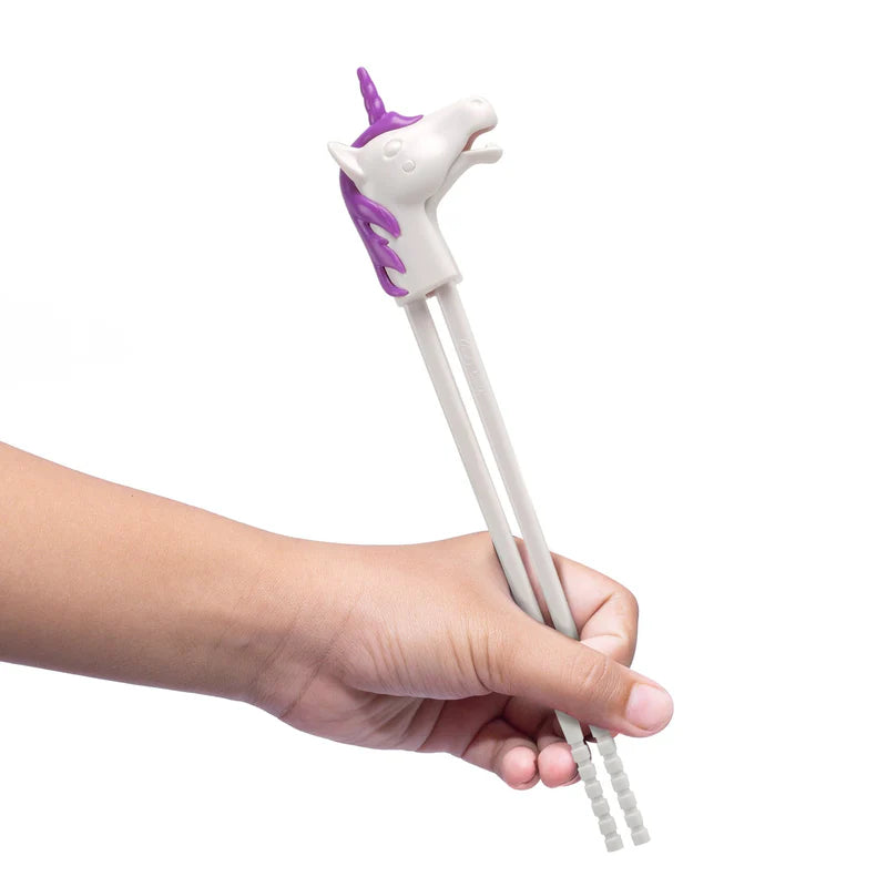 Fred Munchtime Unicorn Chomping Chopsticks - Fun Cartoon Chopsticks for Kids & Adults - Perfect for Asian Cuisine, Sushi, Noodles & Party Favors