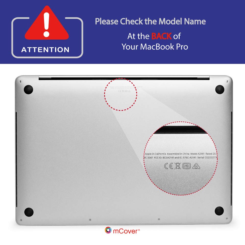 Premium mCover Hard Shell Case for Apple MacBook Pro 15.4-inch/16-inch (Model A2141) - Clear Protective Cover with USB-C Port Access | Perfect for Work, Travel & School Use