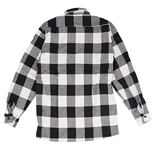 Men's Brawny Flannel Button-Down Shirt - Soft & Durable Plaid Long Sleeve Shirt for Casual Wear, Outdoor Activities & Work
