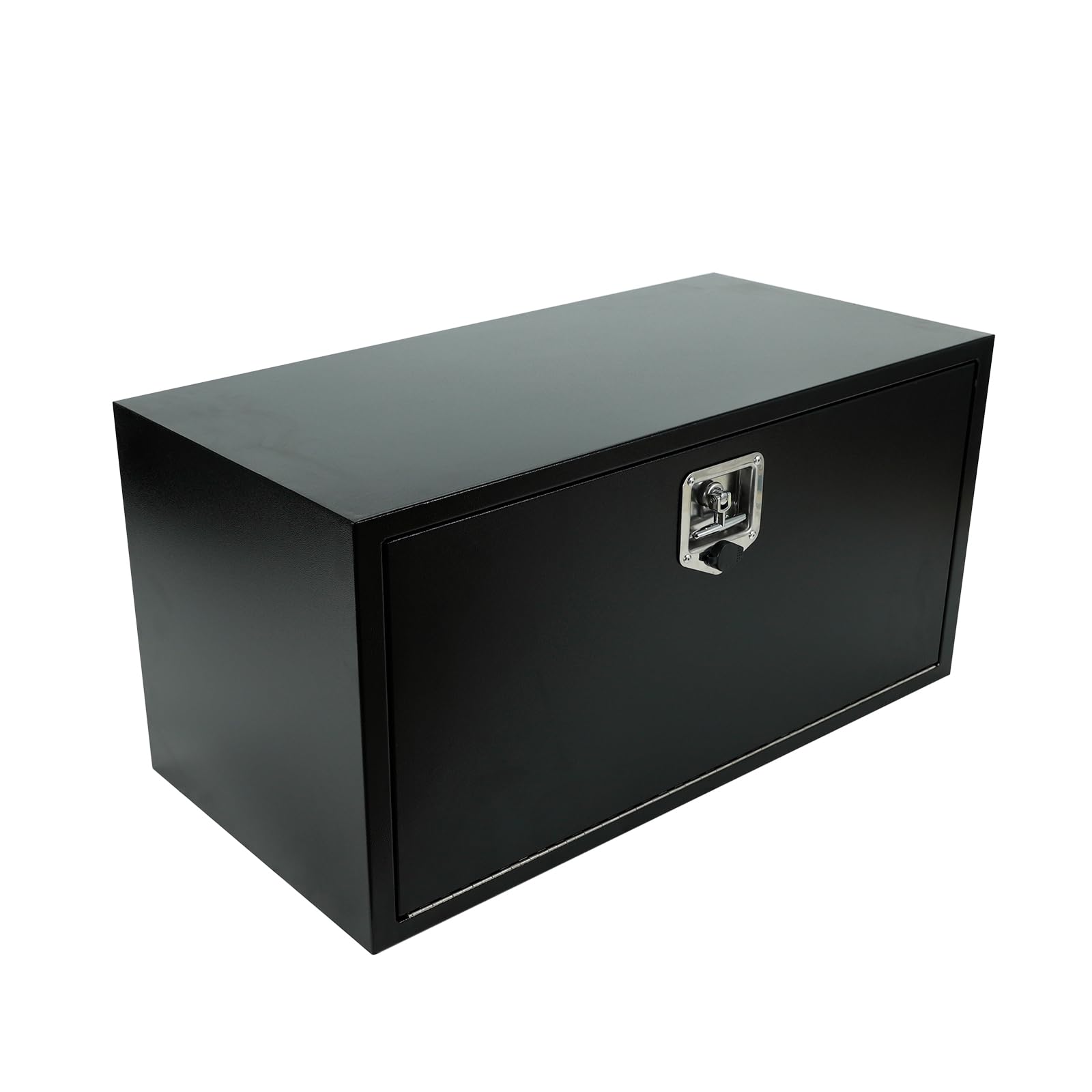 Confote Black Steel Underbody Truck Tool Box with T-Handle Lock - Heavy Duty 36