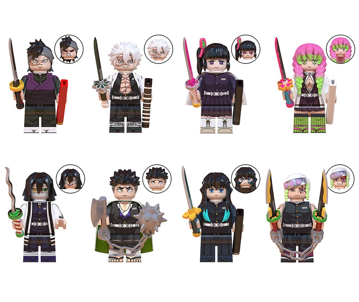 **Kahopy 8PCS Anime Action Figure Building Blocks Set - Cartoon Character Toys for Kids, Collectors & Gifts - Perfect for Playtime, Display & Anime Enthusiasts**