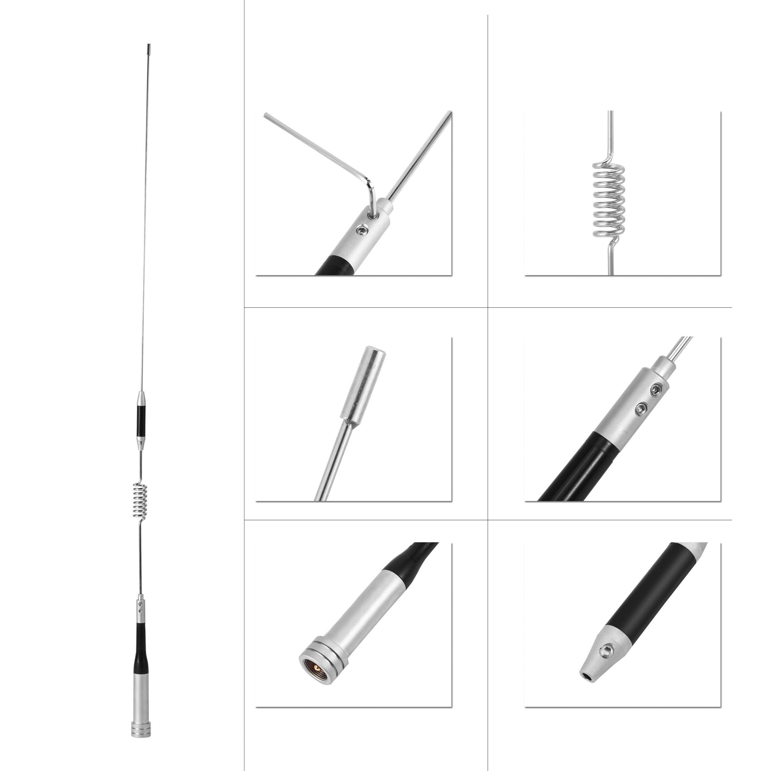 High Gain UHF/VHF 144-430MHz Dual Band Mobile Antenna 100W for Ham Radio - Perfect for Car, Truck & Emergency Communication Scenarios