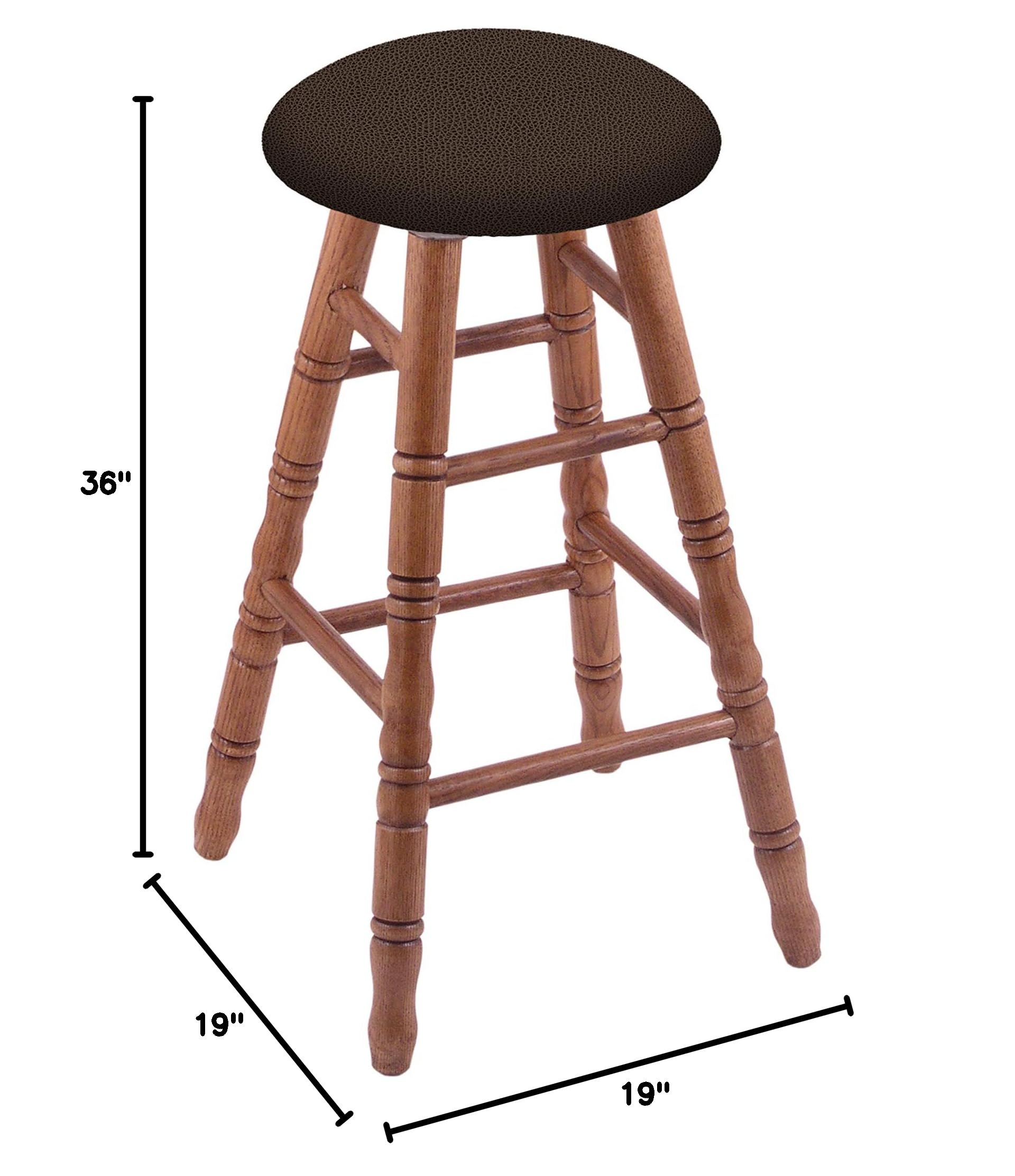 Premium Oak Extra Tall Bar Stool - 30