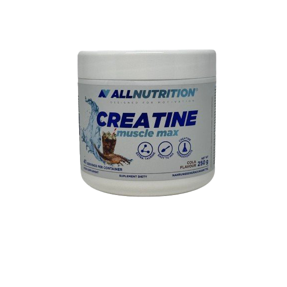 Creatine Muscle Max Supplement - 250g Powder for Strength & Performance | Pre-Workout & Post-Workout Recovery | Cola Flavor