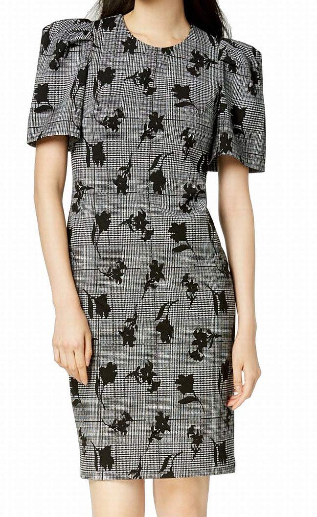 Calvin Klein Women's Princess Sleeve Sheath Dress - Slim Fit Cocktail Party & Office Work Dress for Women | Perfect for Weddings, Business Meetings & Special Occasions