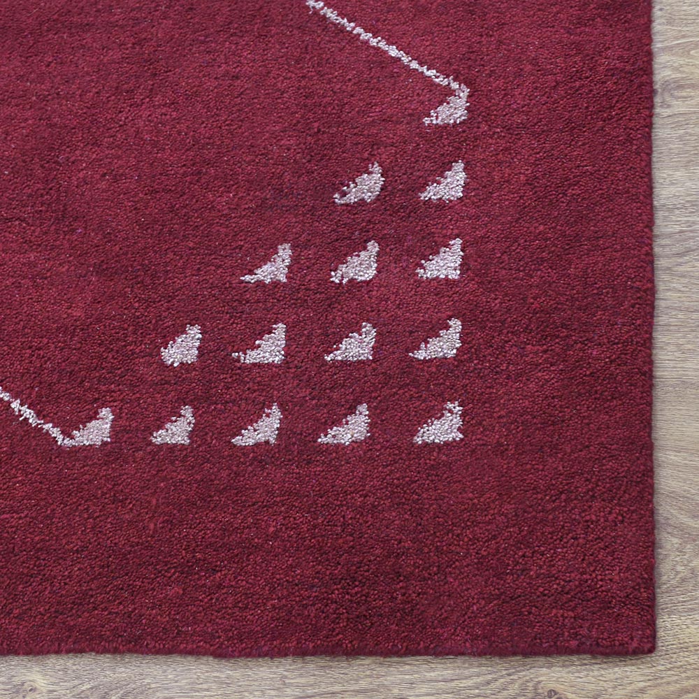 Hand Knotted Sanctuary Rug - Premium Wool Area Rug for Living Room, Bedroom & Dining Room - Soft & Durable Home Decor for Cozy Spaces