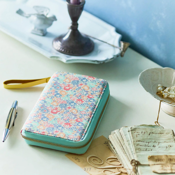 Hobonichi Techo 2025 Planner with Liberty Fabrics Michelle Weeks Cover - Premium A6 Planner Cover Only for Daily Journaling, Note Taking & Productivity (Ideal for Students, Professionals & Bullet Journal Enthusiasts)
