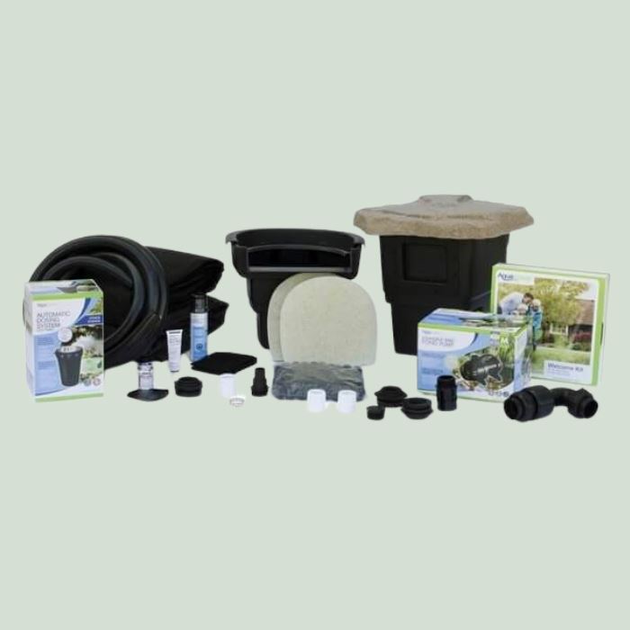 AquaScape Small Pond Kit 8' x 11' - Complete Garden Water Feature for Backyard, Patio, or Landscape | Easy DIY Installation | Includes Pump & Filter | Outdoor Decoration for Relaxation & Wildlife Attraction