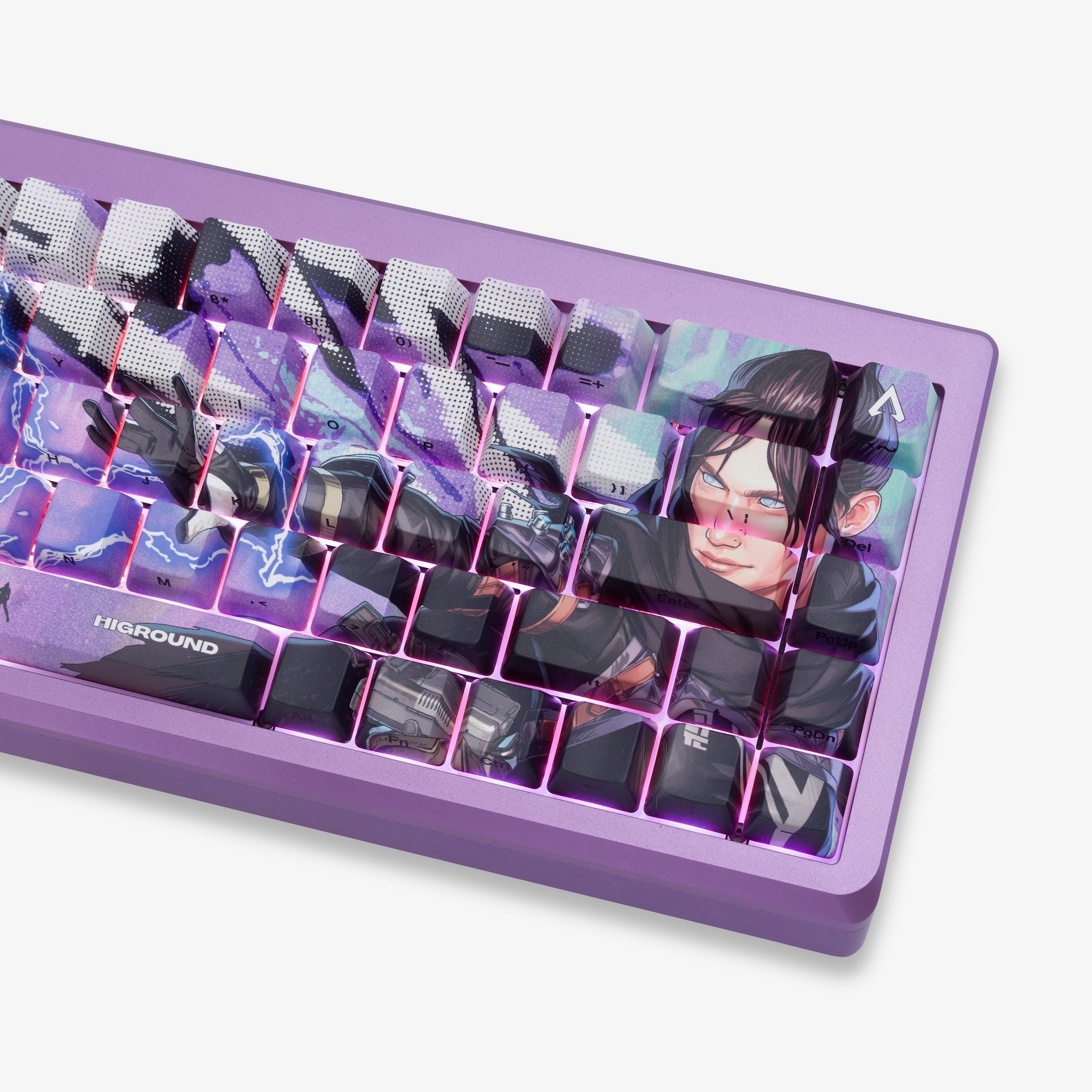 Apex Legends™ Higround Summit 65 Mechanical Gaming Keyboard - Wraith Edition | Fast Typing & Precision Gaming for Esports & PC Battlestations