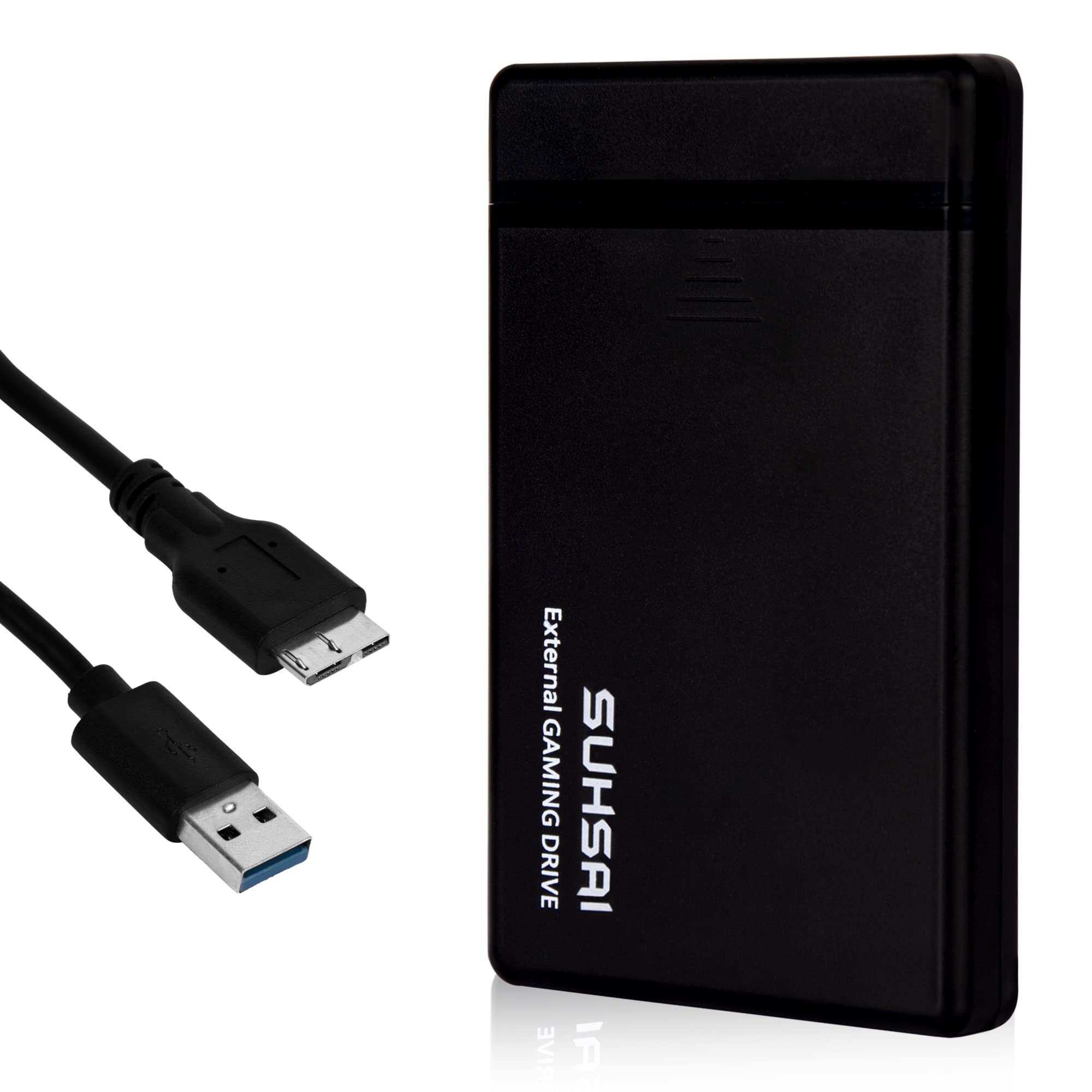 SUHSAI 1TB Portable External Hard Drive USB 3.0 - High-Speed HDD Storage for PC, Mac, Laptop, PS4, PS5 - Backup & Expand Data for Gaming, Photos, Videos, Work & Travel