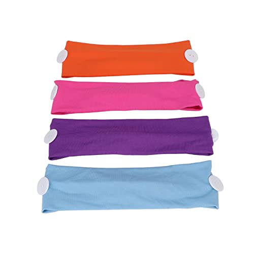 Women's Running Hair Band & Yoga Headbands - 4 Pack, 4 Colors, Washable & Versatile for Sports, Workouts, and Makeup (TZ77-2) | Perfect for Gym, Yoga, Running, and Daily Use